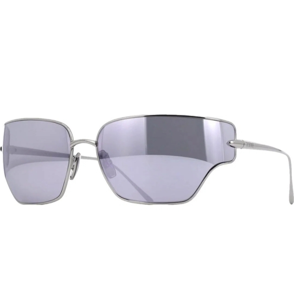 Loewe Metallic Silver Sunglasses with Gray Lenses